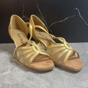 Blue Bell Heels Gold Size 6.5m